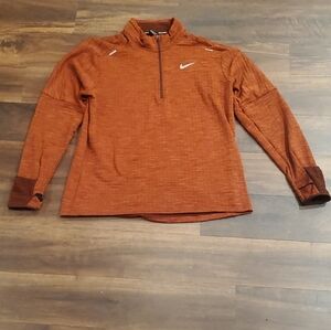 Nike Burnt Orange Quarter-Zip Top